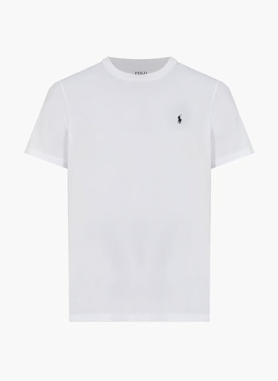 T-Shirt Ralph Lauren col rond jersey coupe ajustée Blanc