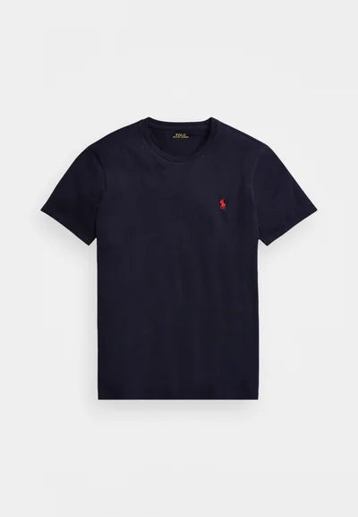 T-Shirt Ralph Lauren col rond jersey coupe ajustée Noir