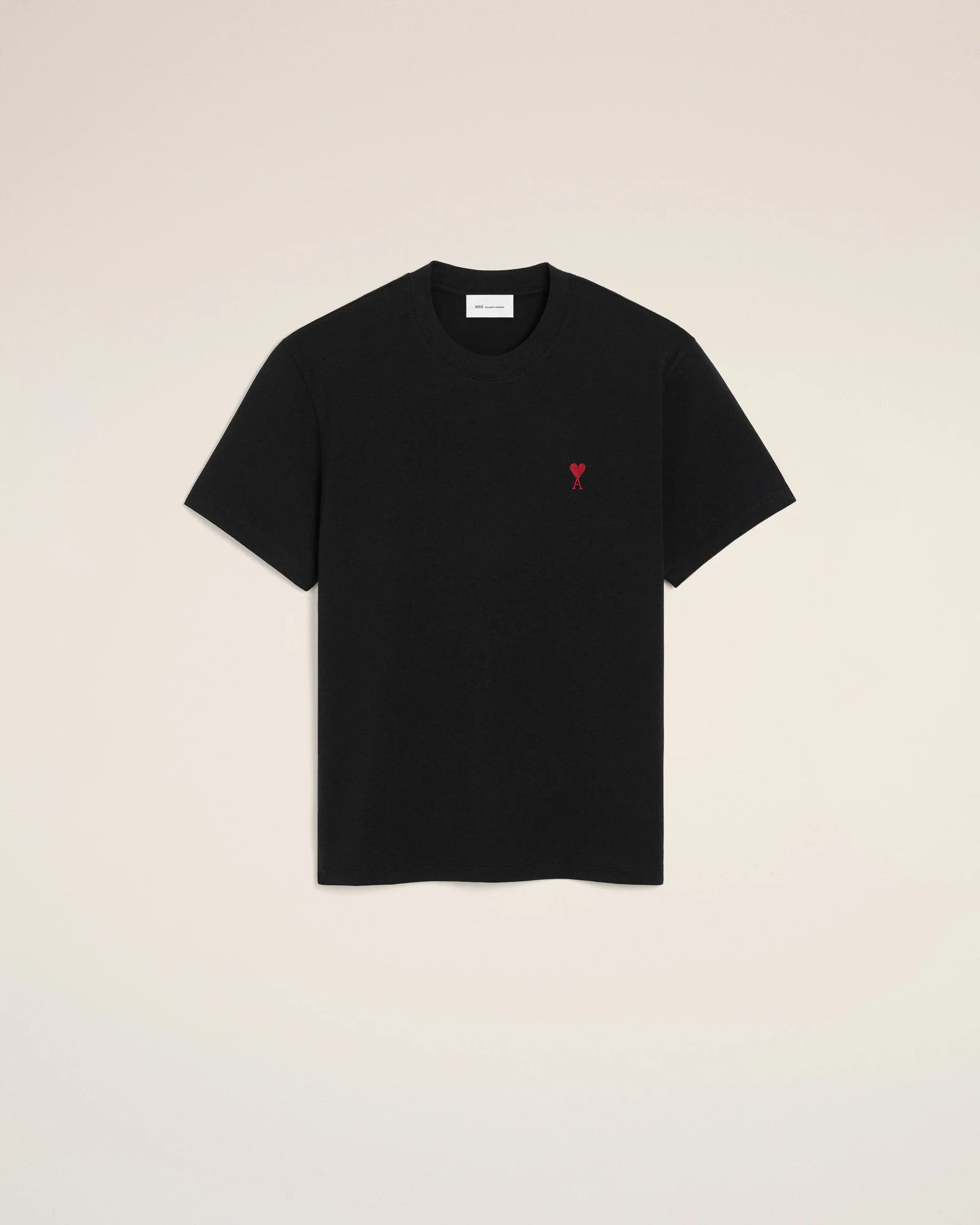 Tshirt Ami De Coeur Rouge Noir en Coton