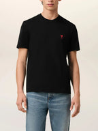 Tshirt Ami De Coeur Rouge Noir en Coton