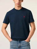 Tshirt Ami De Coeur Rouge Bleu en Coton