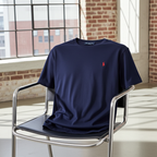 T-Shirt Ralph Lauren col rond jersey coupe ajustée Bleu marine